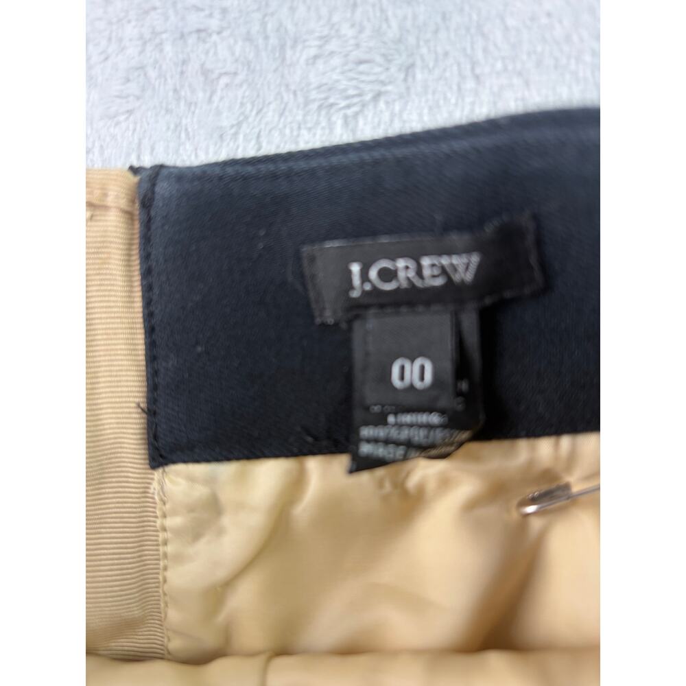 J.Crew Cream Pencil Skirt with Black Trim - Size 00 - Picture 7 of 7